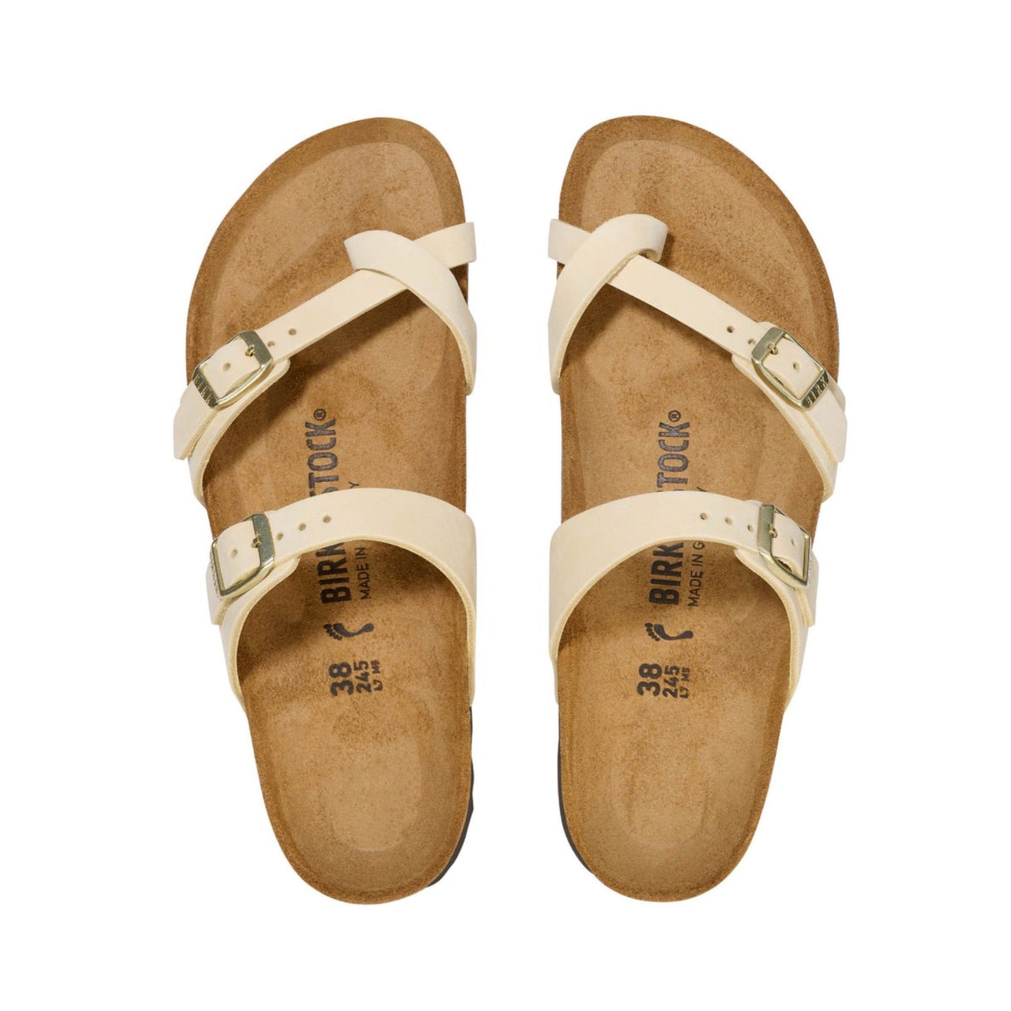 Birkenstock Mayari Nubuck Leather Regular - Ecru