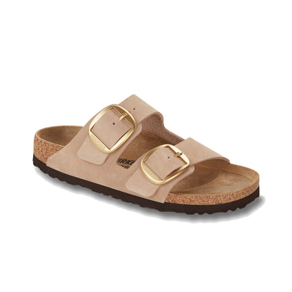 *Limited Stock* Birkenstock Arizona Big Buckle Nubuck Leather - Sandcastle