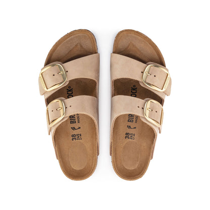 *Limited Stock* Birkenstock Arizona Big Buckle Nubuck Leather - Sandcastle