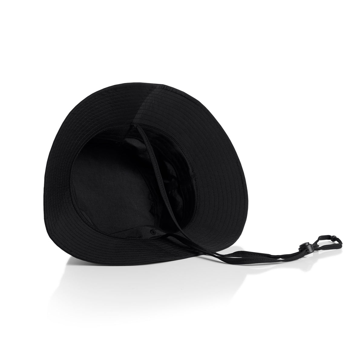 AS Colour Nylon Wide Brim Bucket Hat - Black