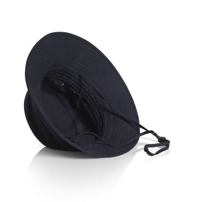 AS Colour Nylon Wide Brim Bucket Hat - Navy