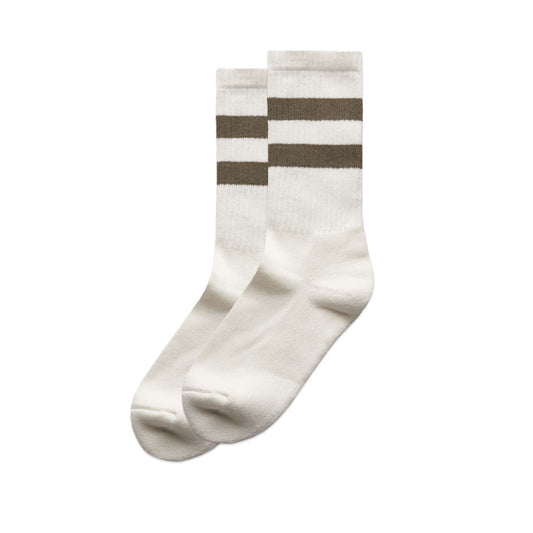 AS Colour Relax Stripe Socks (2 Pairs) - Natural/Walnut