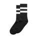 AS Colour Relax Stripe Socks (2 Pairs) - Black/White