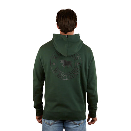 Ringers Western Signature Bull Men's Pullover Hoodie -Pine