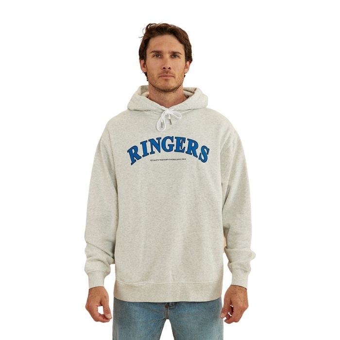 Ringers Western Princeton Men's Hoodie - Light Grey Marle