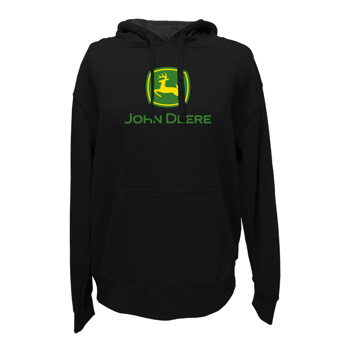 John Deere Logo Fleece Hoodie - Black