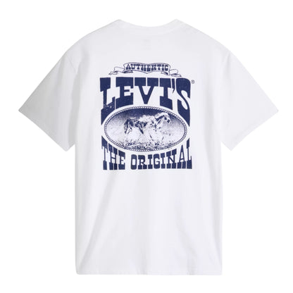 Levi's S/S Relaxed Fit Tee Archival Cowboy - White