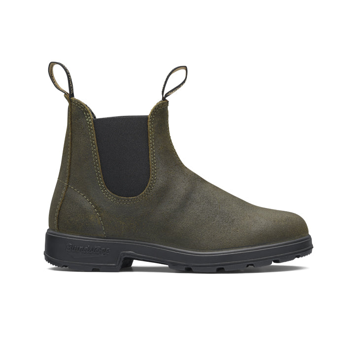 Blundstone Unisex 1615 Chelsea Boots - Dark Olive Suede