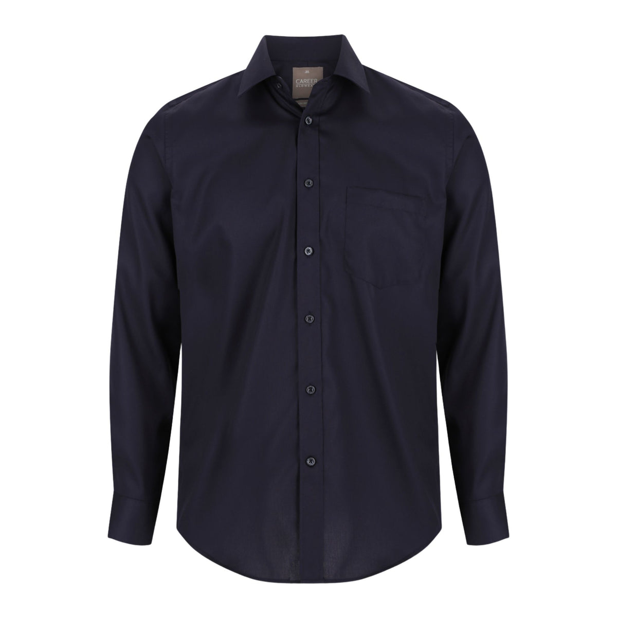 Gloweave Pure Cotton Non-Iron L/S Shirt - Navy