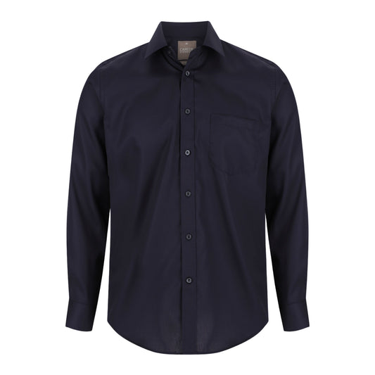 Gloweave Pure Cotton Non-Iron L/S Shirt - Navy
