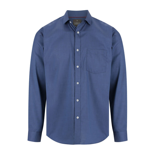 Gloweave Balmoral Cotton Blend L/S Shirt - Navy