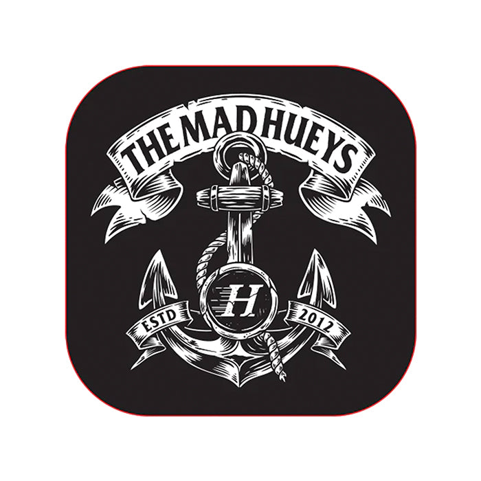 The Mad Hueys 'Huey's Anchor' Sticker - Black