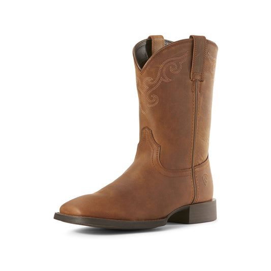 Ariat Women's Roper Wide Square Toe - Distressed Brown