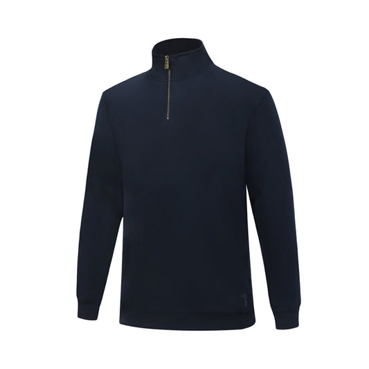 Pilbara Men's Zipper Closed Front Heavyweight Jumper - French Navy