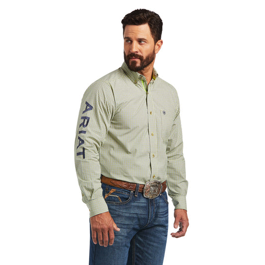 Ariat Men's Pro Series Team Drew Fitted Shirt - White