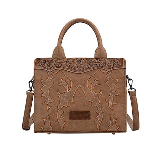 Wrangler Embroidered Crossbody Bag - Camel