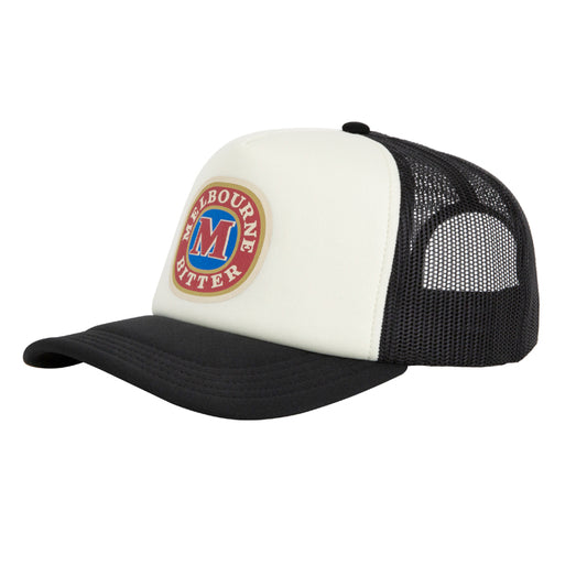 American Needle Melbourne Bitter Roscoe Foamy Trucker Cap - Ivory/Black