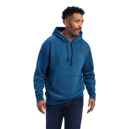 Ariat Men's Ariat Logo Hoodie - Poseidon Heather