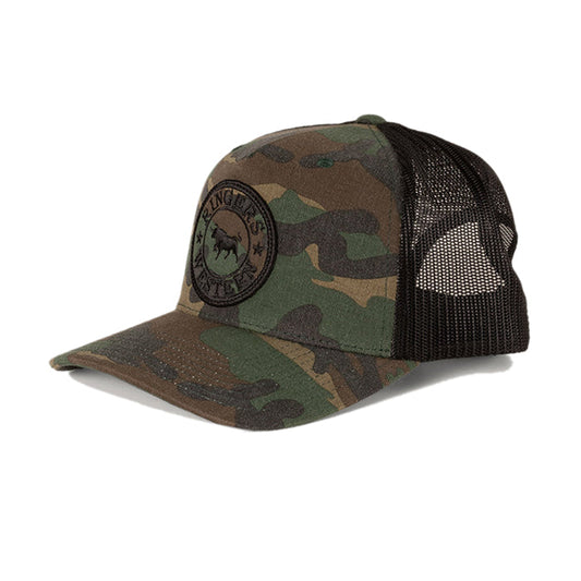 Ringers Western Signature Bull Trucker Cap - Camo/Black