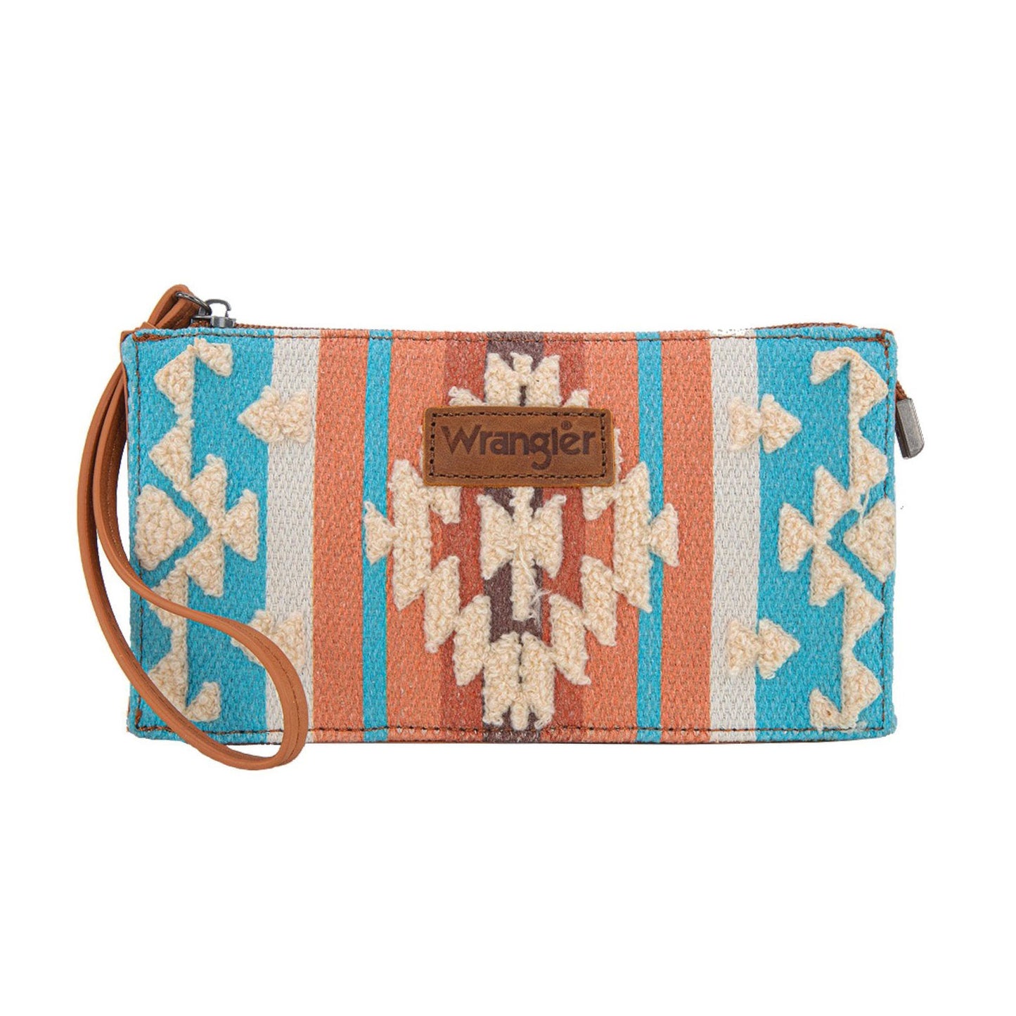 Wrangler Cilia Aztec Wristlet Purse - Tan
