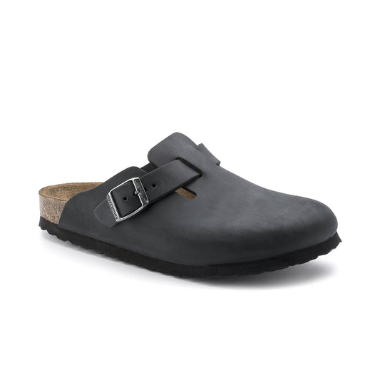 Birkenstock Boston Oiled Leather Regular - Black
