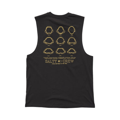 Salty Crew Jawbone Muscle Tank - Vintage Black