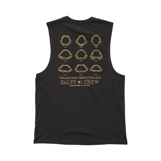 Salty Crew Jawbone Muscle Tank - Vintage Black