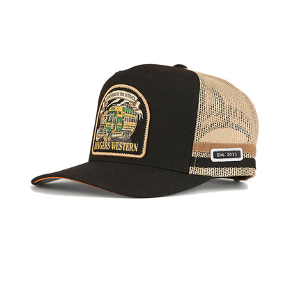 Ringers Western Workhorse Deep Fit Trucker Cap - Black