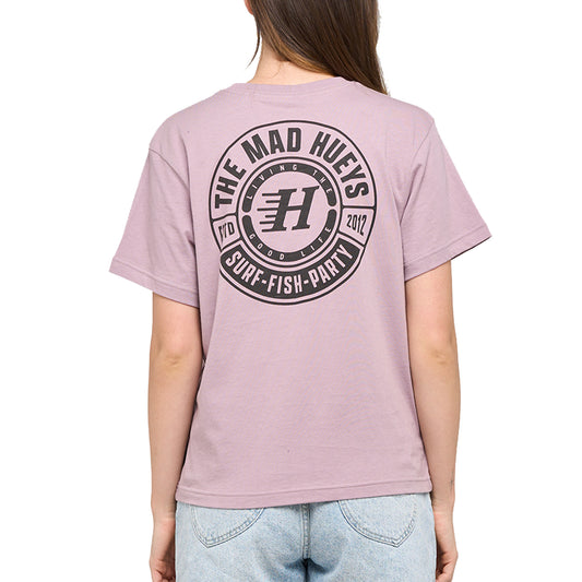 The Mad Hueys Women's Living Hueys S/S Tee - Dusty Lilac