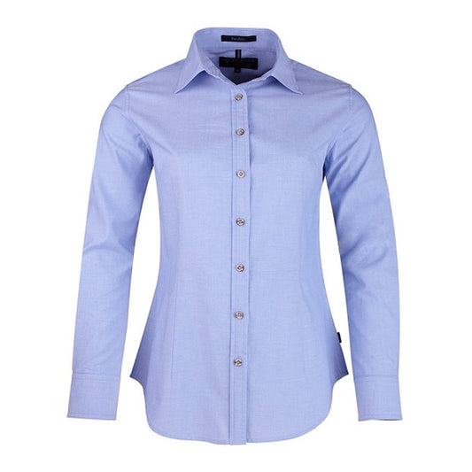 Pilbara Ladies Chambray L/S Shirt - Chambray Blue