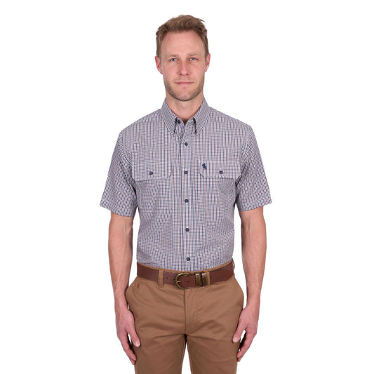 Thomas Cook Men's Will 2-Pocket S/S/ Shirt - Navy/Tan