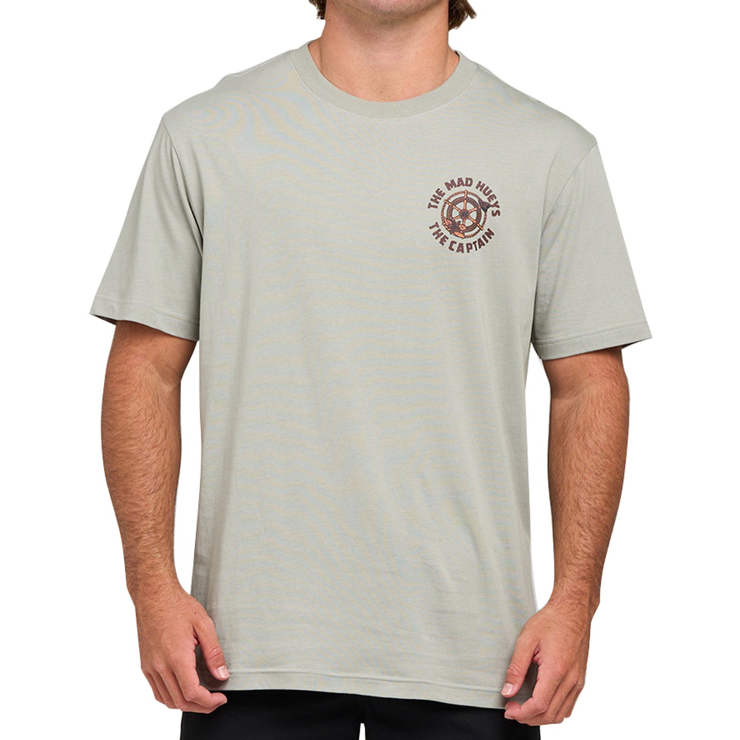 The Mad Hueys Captain Two Faced S/S Tee - Faded Dust