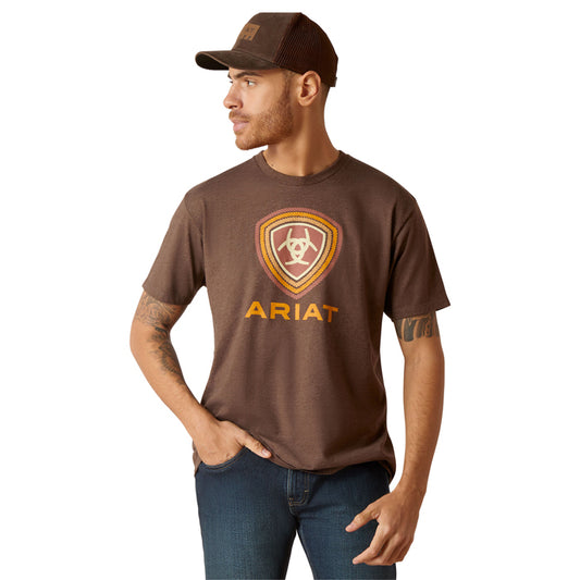 Ariat Rope Lockup Tee - Brown Heather