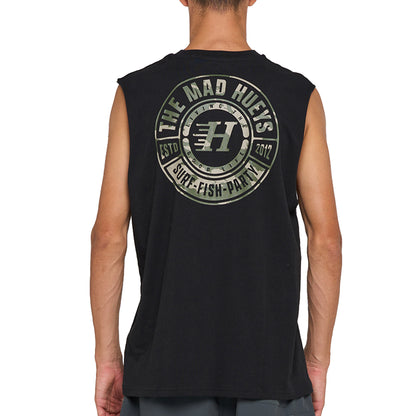 The Mad Hueys Living Hueys Muscle Tee - Black