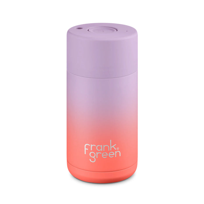 Frank Green 12oz Gradient Ceramic Reusable Cup - Lilac Haze/Living Coral