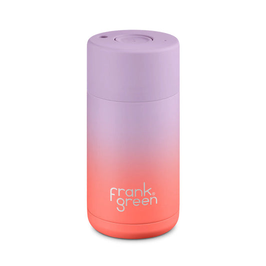 Frank Green 12oz Gradient Ceramic Reusable Cup - Lilac Haze/Living Coral