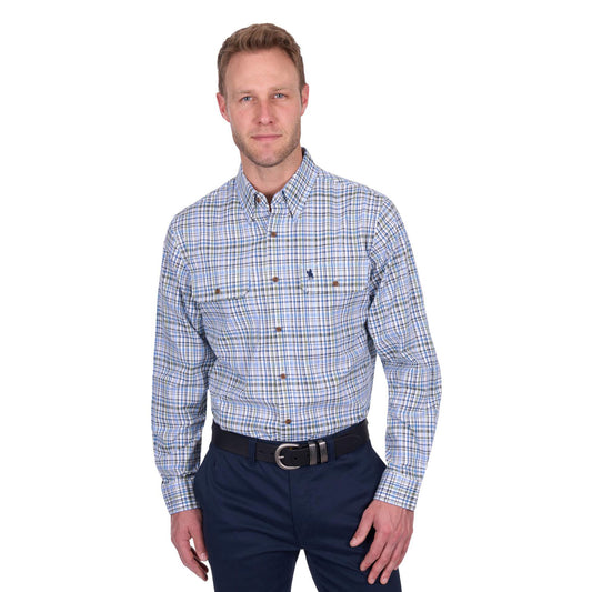 Thomas Cook Men's Eric 2-Pocket L/S Shirt - Blue/Green