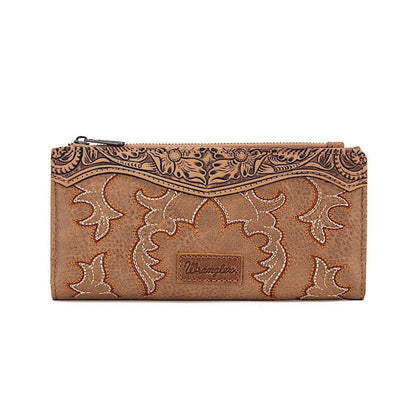 Wrangler Embroidered Wallet - Camel