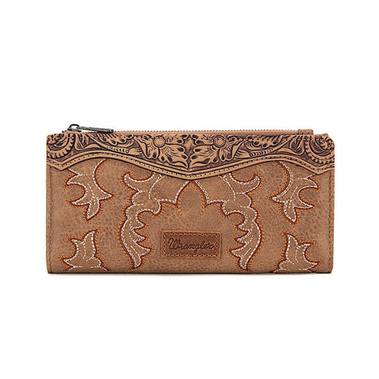 Wrangler Embroidered Wallet - Camel