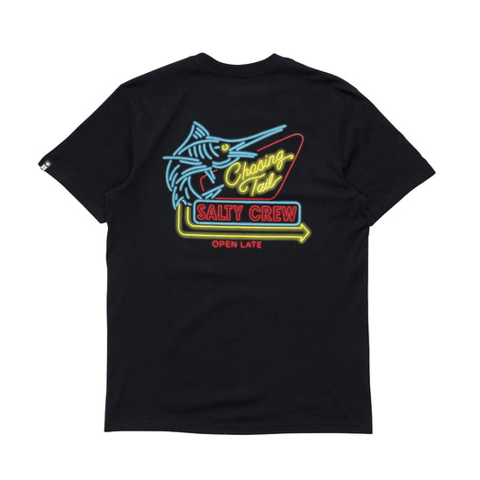 Salty Crew Neon Sign Premium S/S Tee - Black