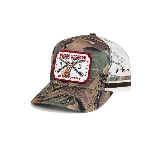 Ringers Western Big Buck Deep Fit Trucker Cap - Camo