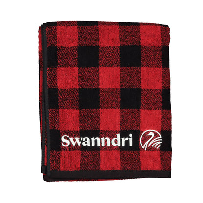 Swanndri Beach Towel V3 - Red/Black Check