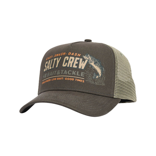 Salty Crew Live Bait Retro Trucker Cap - Coal
