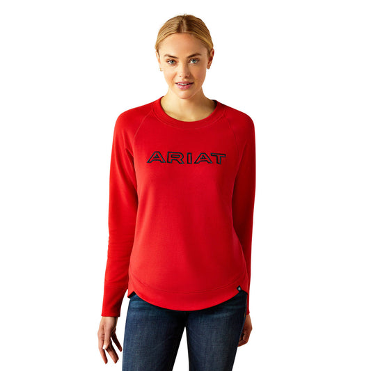 Ariat Women's Benicia Team Sweatshirt - Weg Red Team