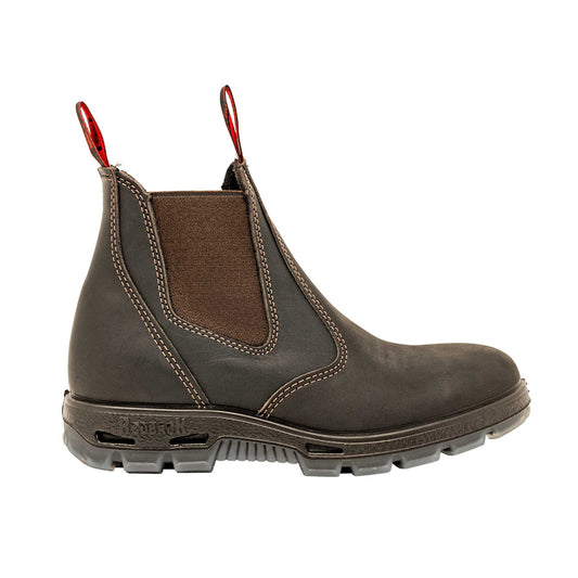 Redback Elastic Sided Leather Boot - Claret