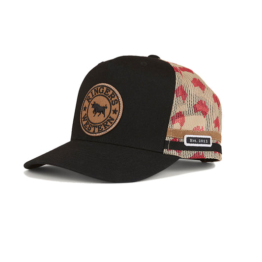 Ringers Western Aussie Rules Deep Fit Trucker Cap - Black