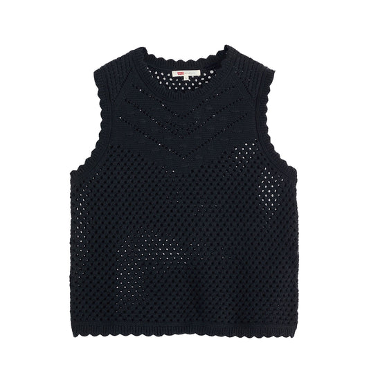 Levi's Women's Adrienne Crochet Tank - Anthracite Night