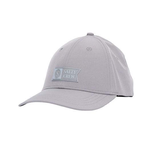 Salty Crew Apex Elastic 6 Panel Cap - Grey