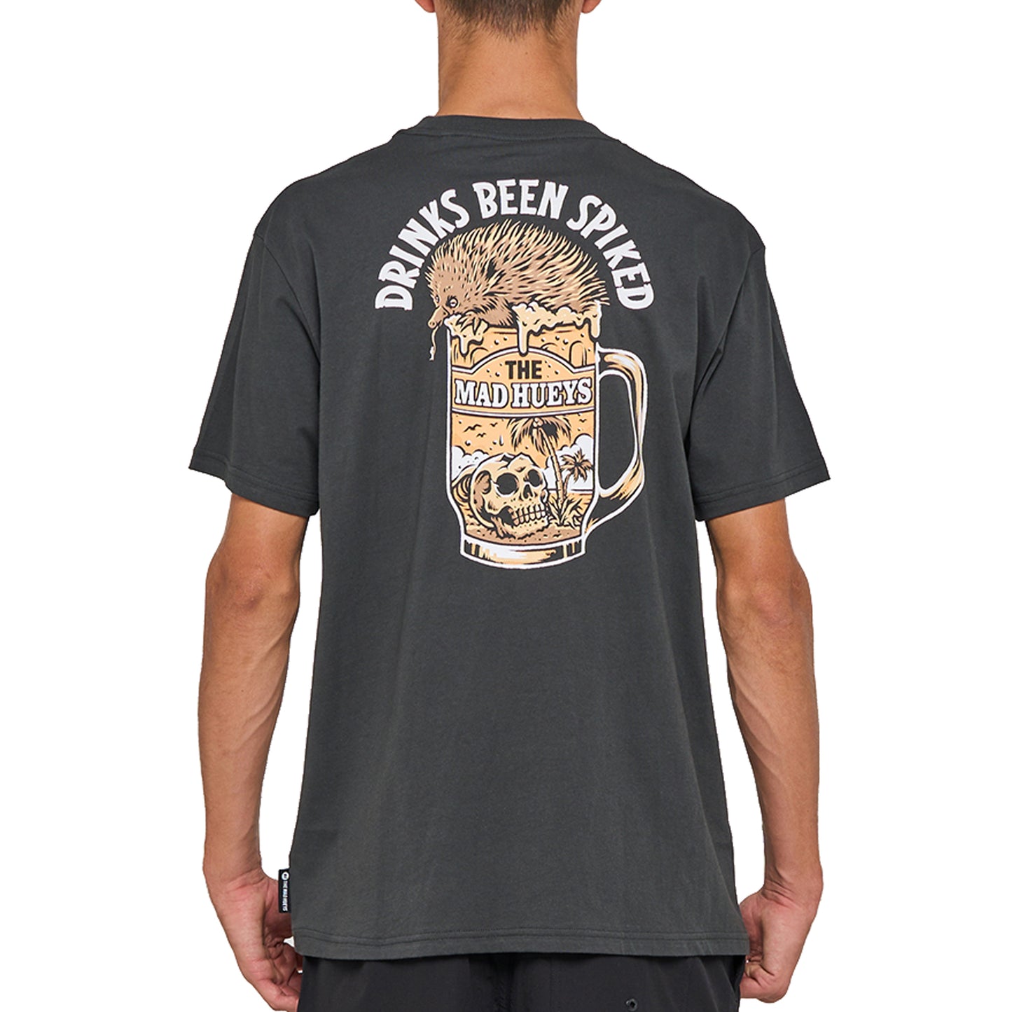 The Mad Hueys Spiked Drink S/S Tee - Vintage Black