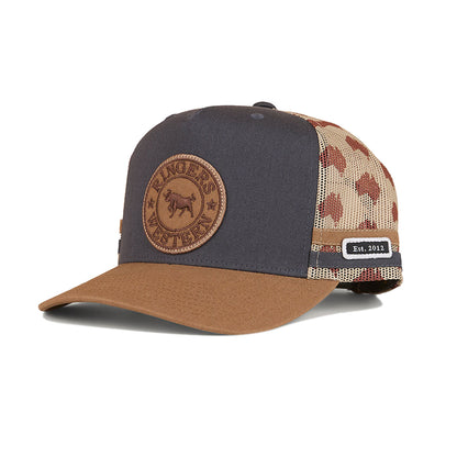 Ringers Western Aussie Rules Deep Fit Trucker Cap - Charcoal/Clay